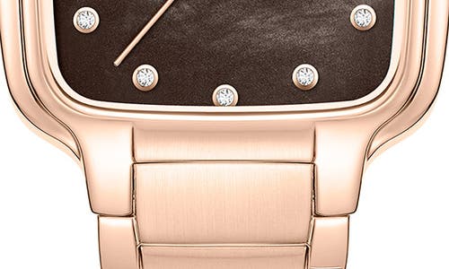 Kenneth Cole New York Classic Mother-of-pearl & Diamond Bracelet Watch, 28mm X 31.6mm In Gold
