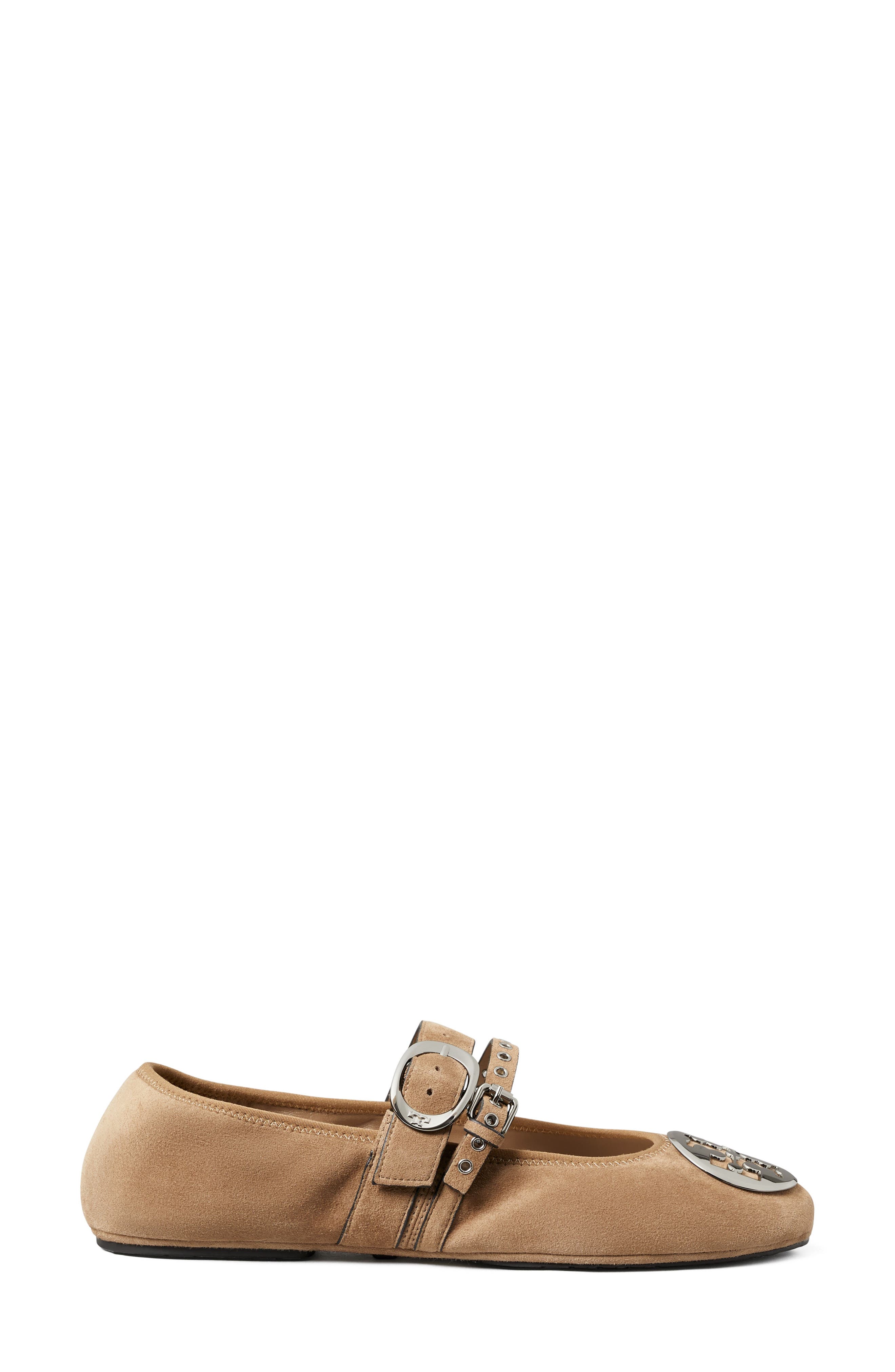 Reva Punk Travel Ballet Flat, Alternate, color, RIVER ROCK / SILVER