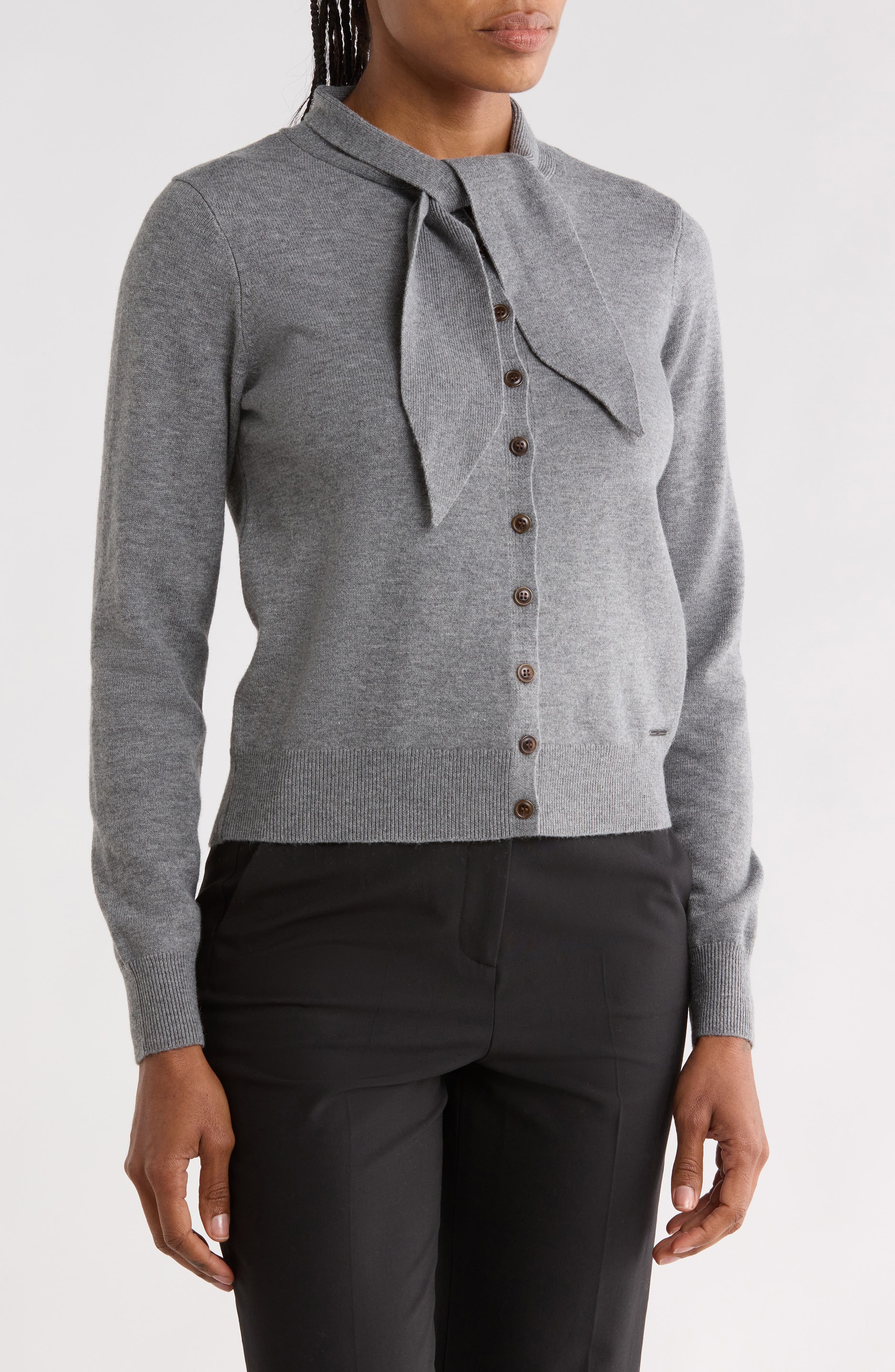 Tie Neck Cardigan