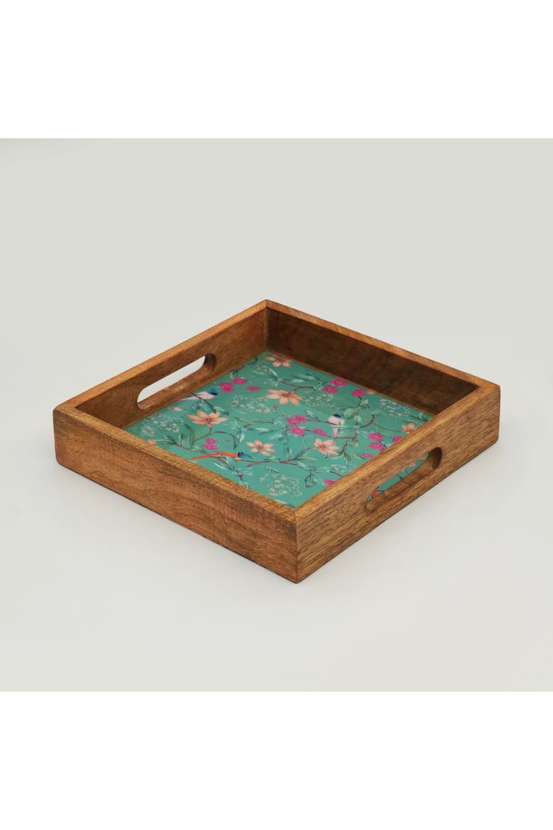 Aqua Flora Inlay Tray, Main, color, Aqua Flora