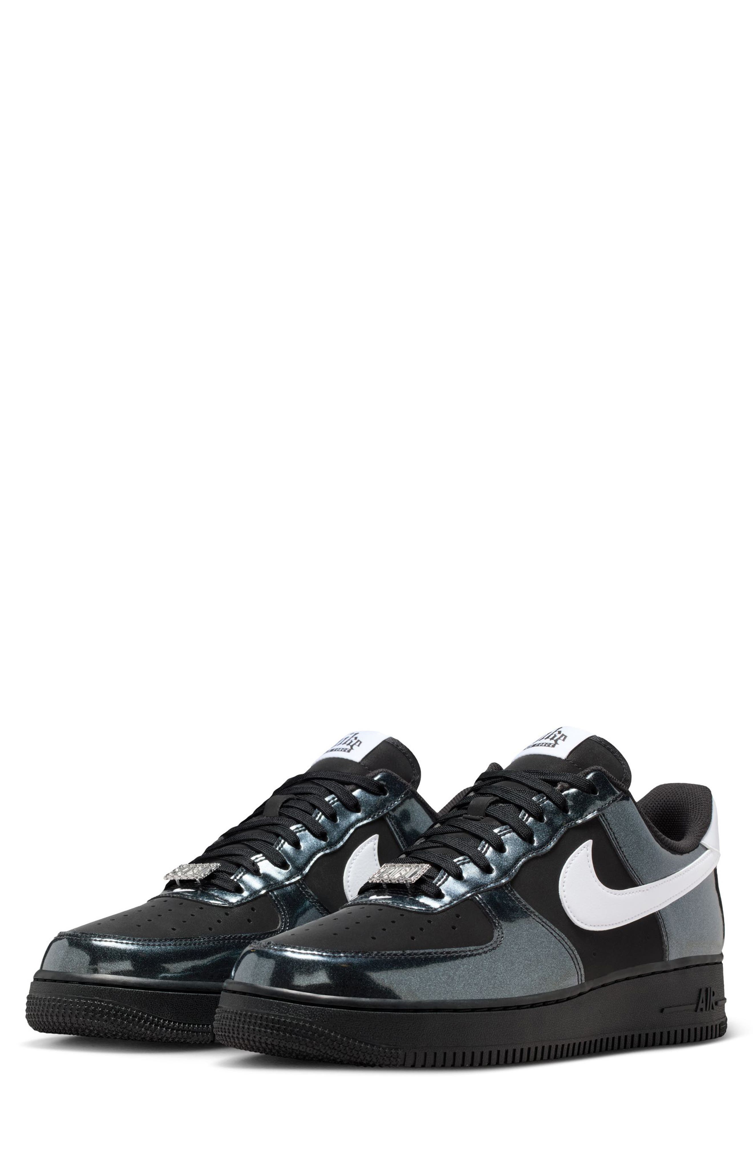 Nike Air Force 1 '07 LV8 Basketball Sneaker, Main, color, Black/ White