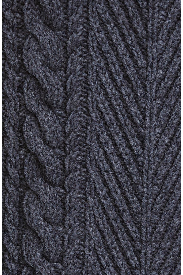 Lynne Mixed Knit Zip-Up Sweater, Alternate, color, NAVY