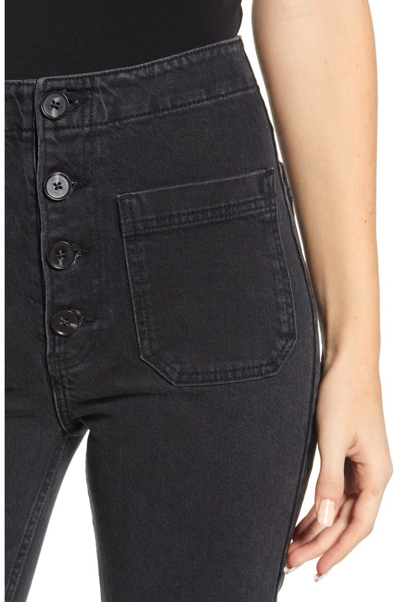 Elsie High Waist Straight Leg Jeans, Alternate, color, MOJAVE