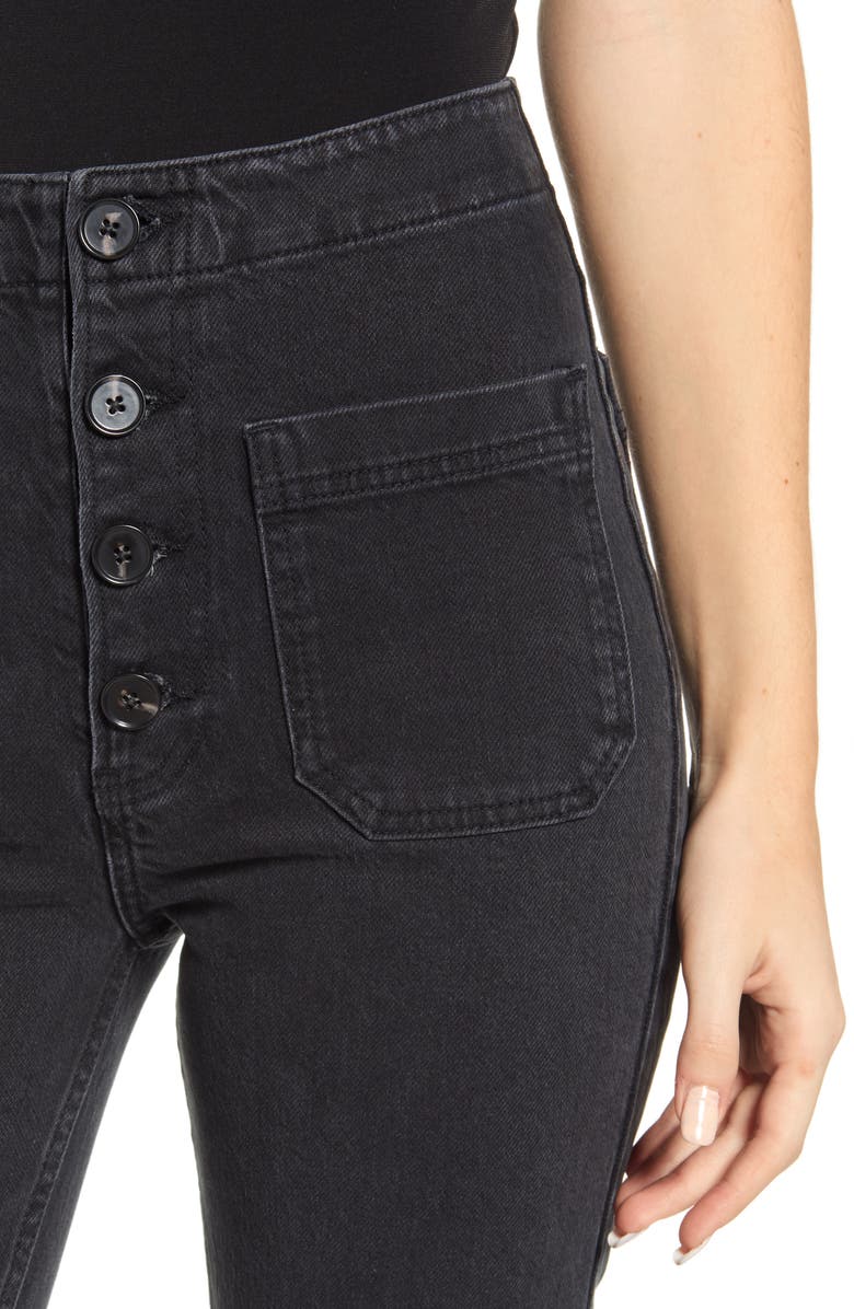 Reformation Elsie High Waist Straight Leg Jeans, Alternate, color, 