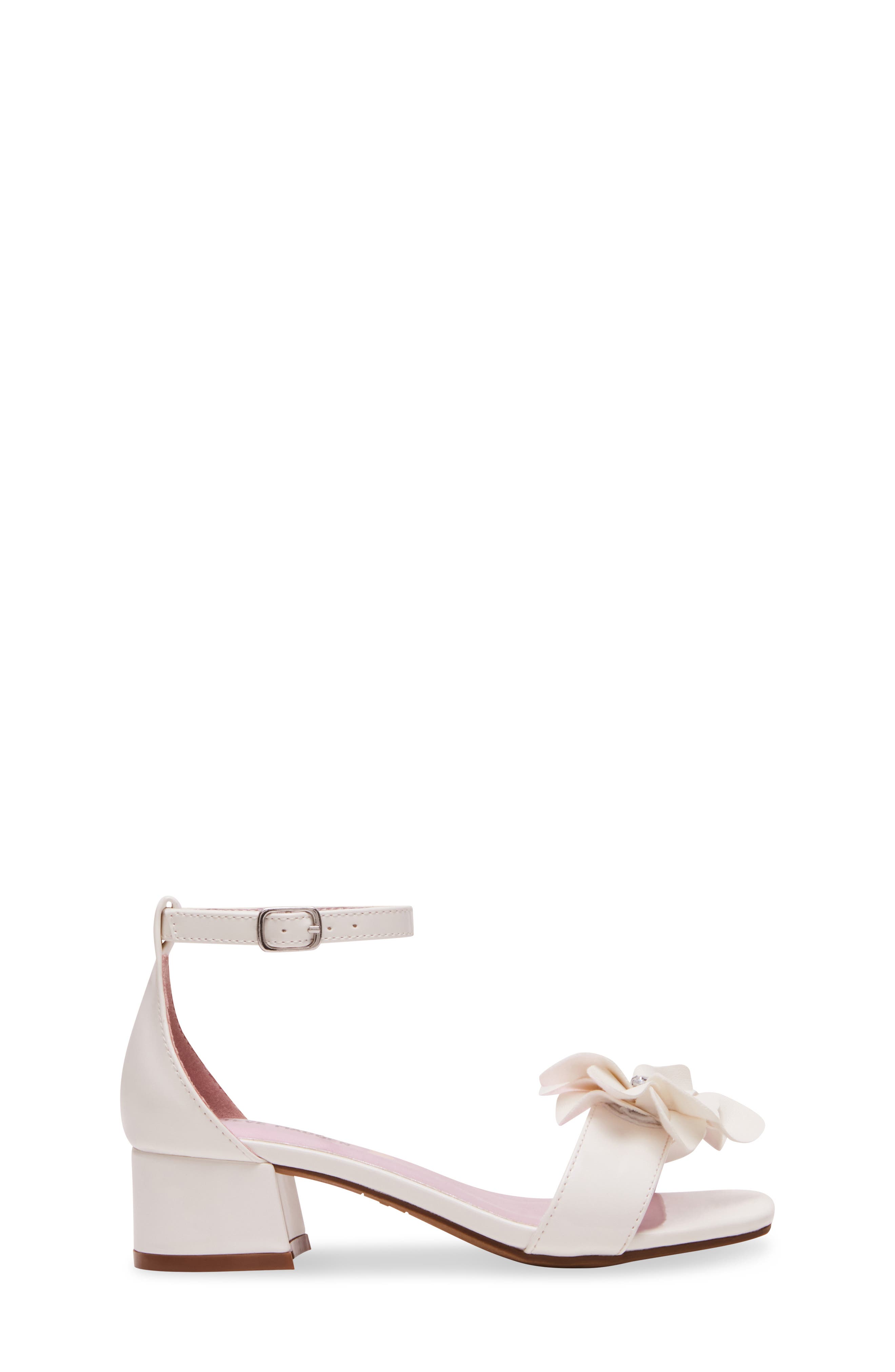 Steve Madden Kids
 Jlessa Ankle Strap Sandal, Alternate, color, White