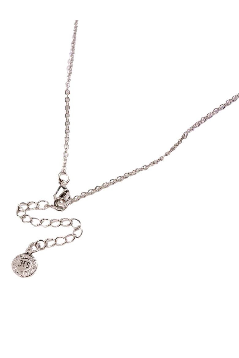 Gold Love Knot Necklace, Alternate, color, Silver