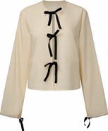 WeWoreWhat Tie Front Shirt