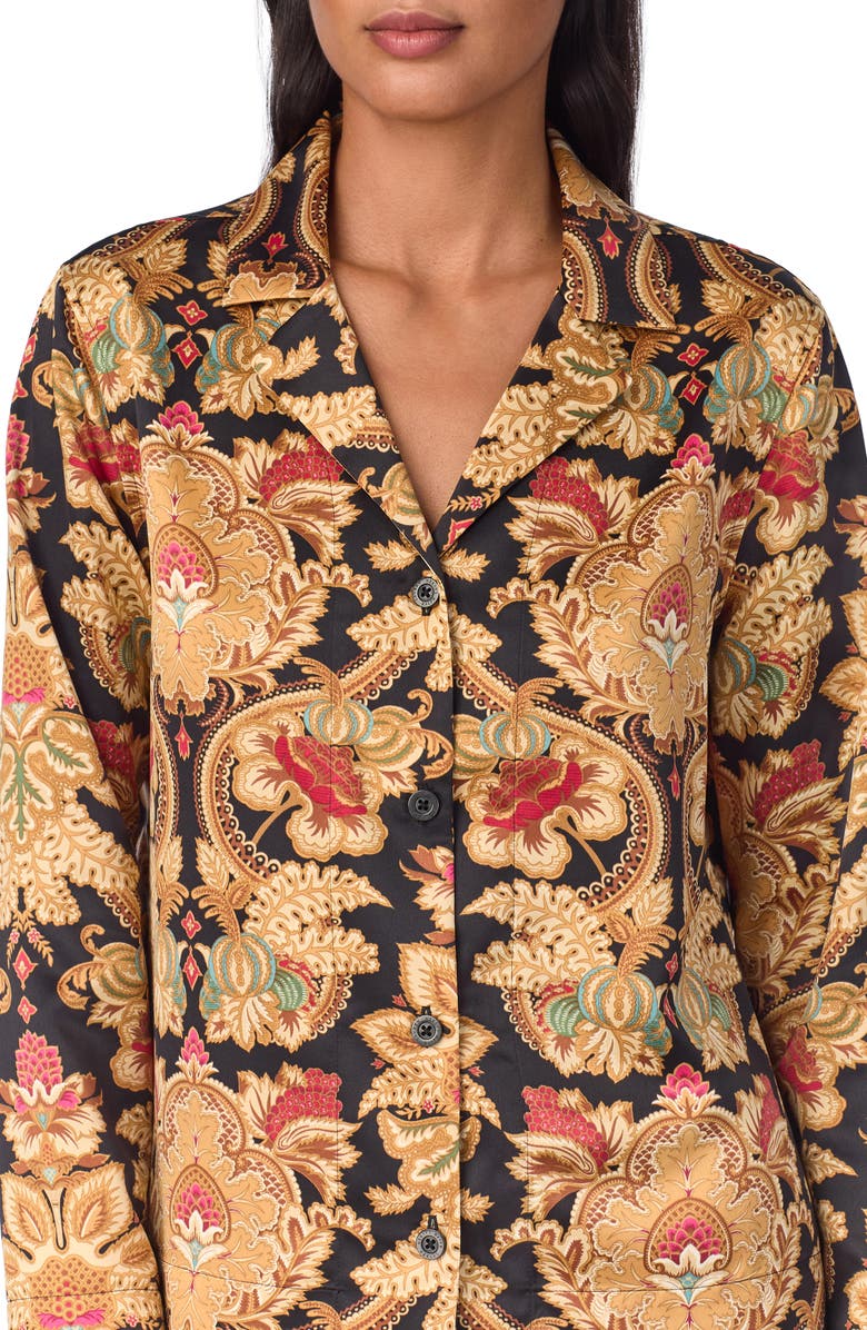 Lauren Ralph Lauren Print Satin Pajamas, Alternate, color, 