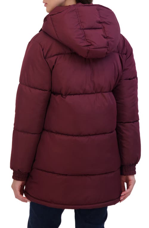 Sebby Water Resistant Puffer Jacket In Red