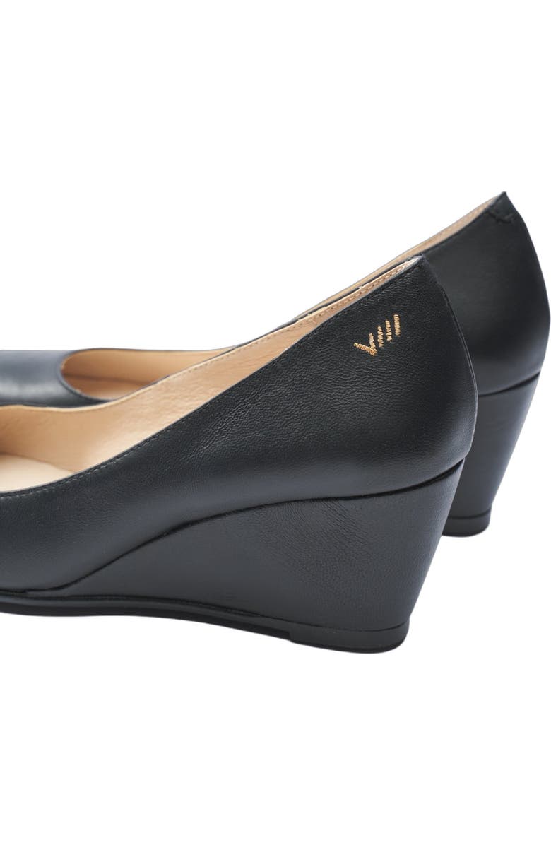 VISCATA Verona Leather Wedges, Alternate, color, Black