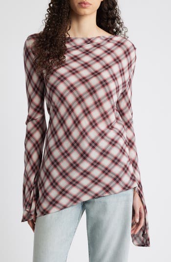 the Hannah Checkered Top-Black– Liberty James
