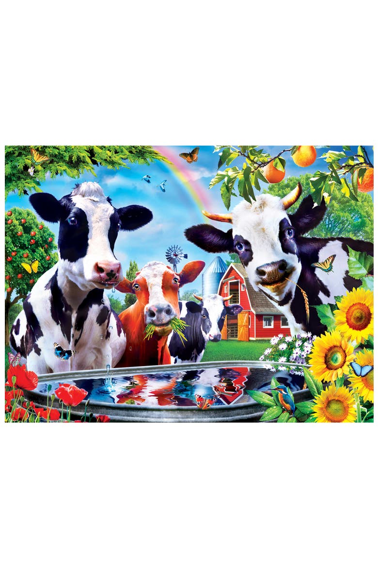 Moo Love 300 Piece Jigsaw Puzzle, Alternate, color, Multicolor