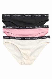 Calvin Klein 3-Pack Hashtag Rib Knit Bikini Briefs