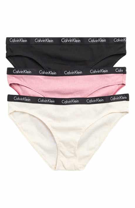 Calvin Klein 3-Pack Hashtag Rib Knit Bikini Briefs