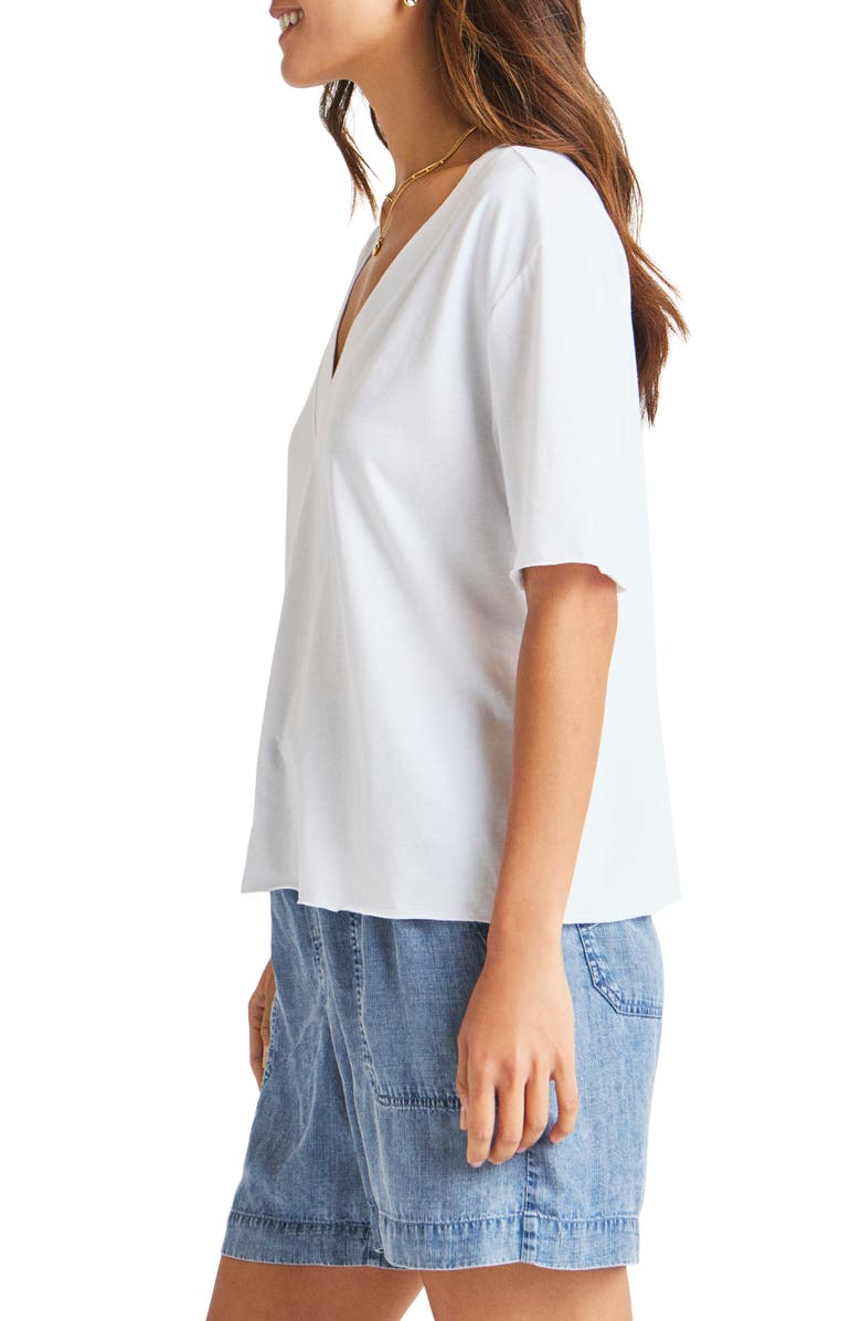 Splendid Kacey V-Neck T-Shirt, Alternate, color, White