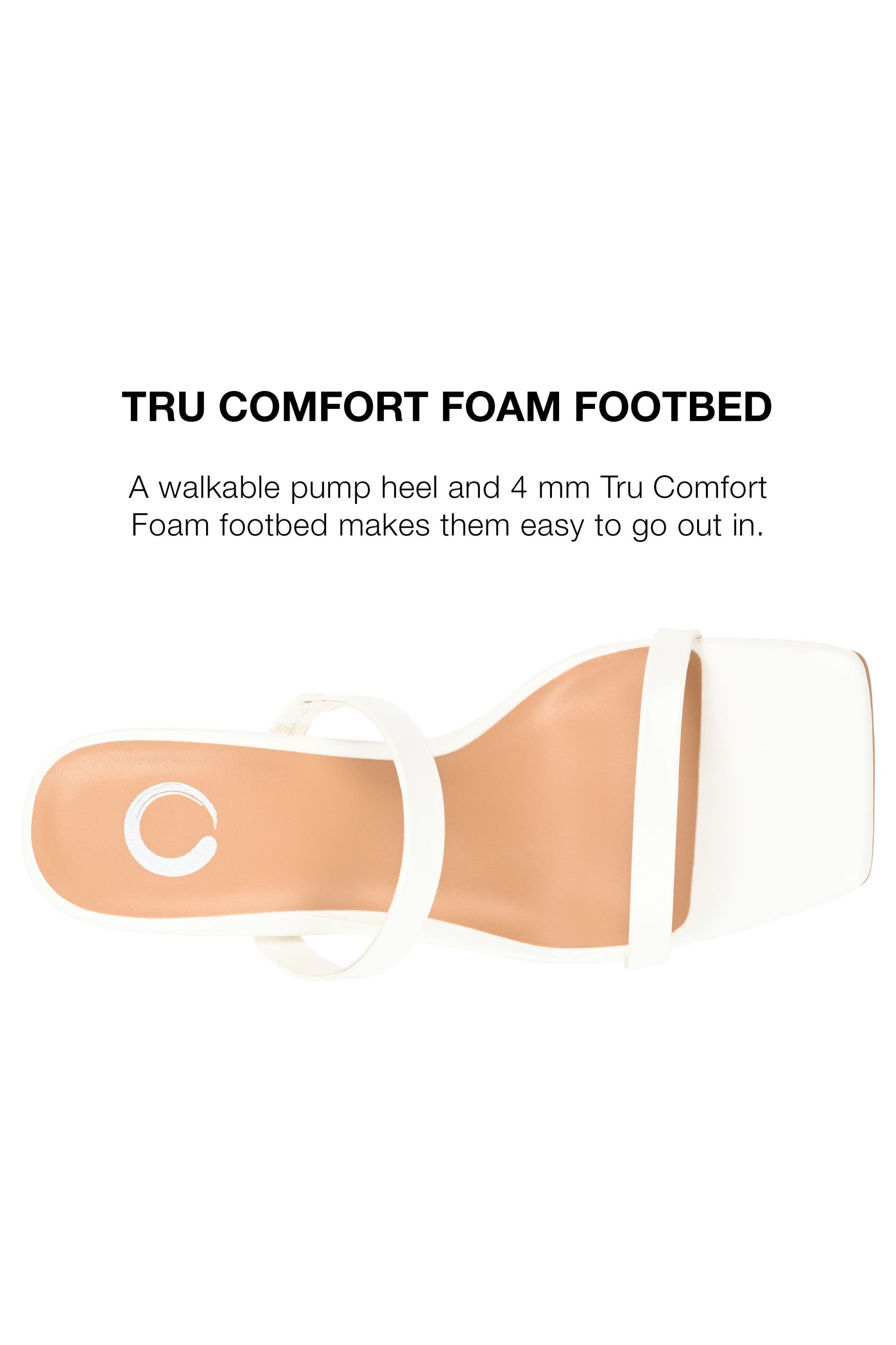 Journee Collection Brie Slide Sandal, Alternate, color, Off White