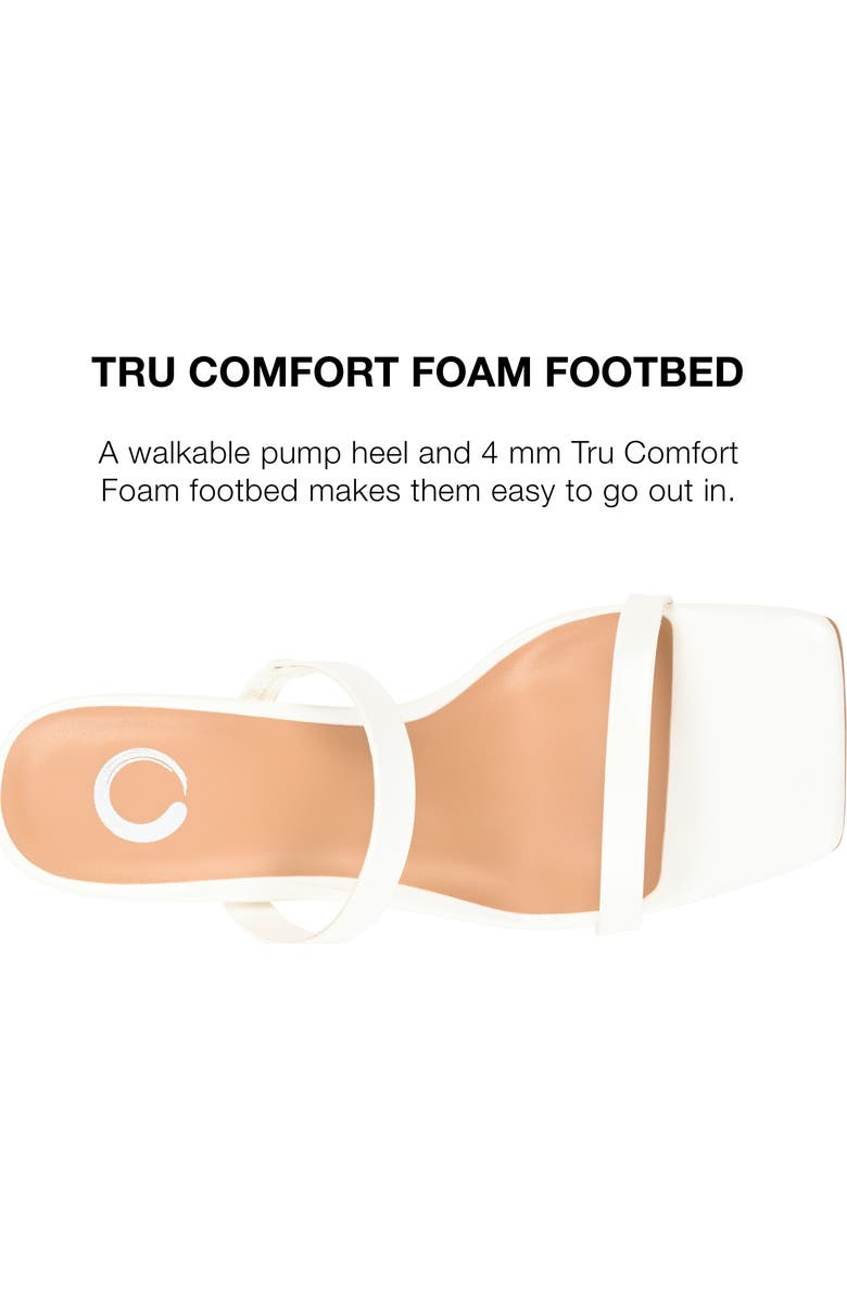 Journee Collection Brie Slide Sandal, Alternate, color, Off White