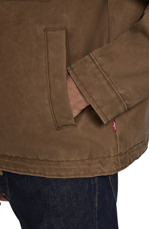 Levi's Zip Front Barn Jacket In Brown