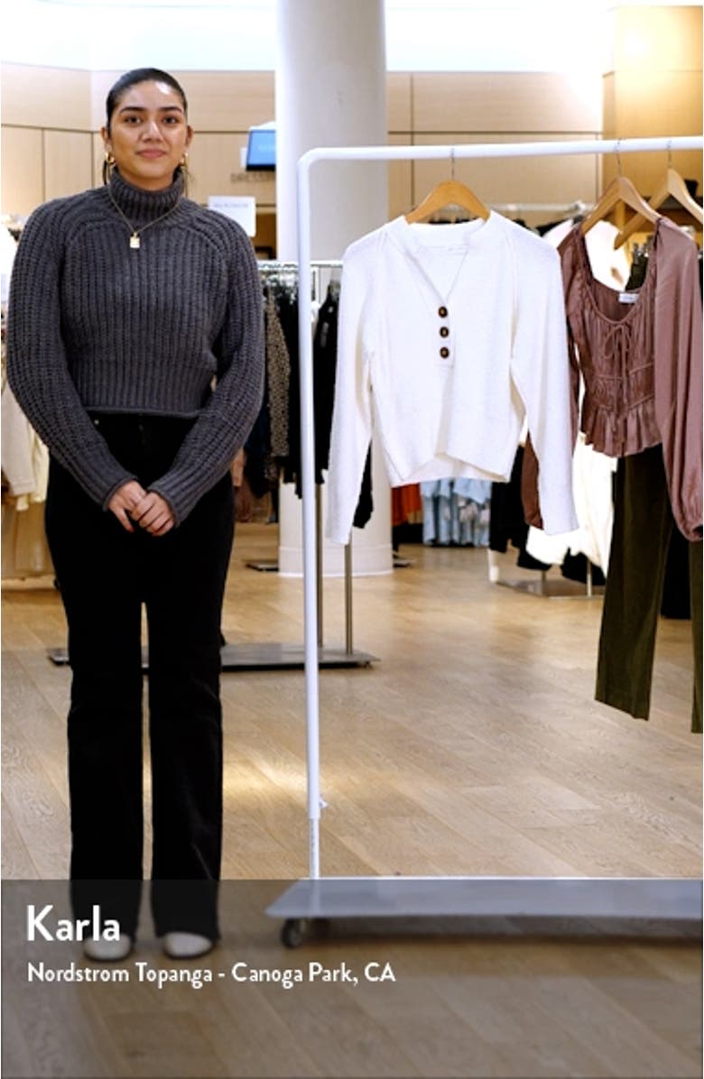 Bouclé Henley Sweater, sales video thumbnail