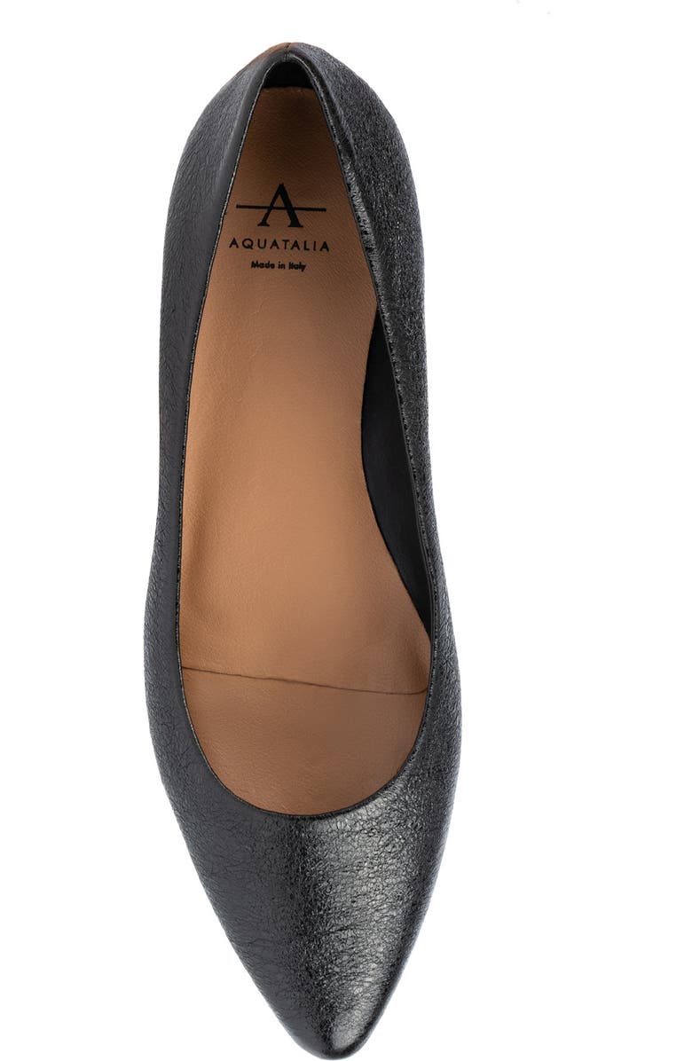 Aquatalia Penina Weatherproof Pointed Toe Flat, Alternate, color,