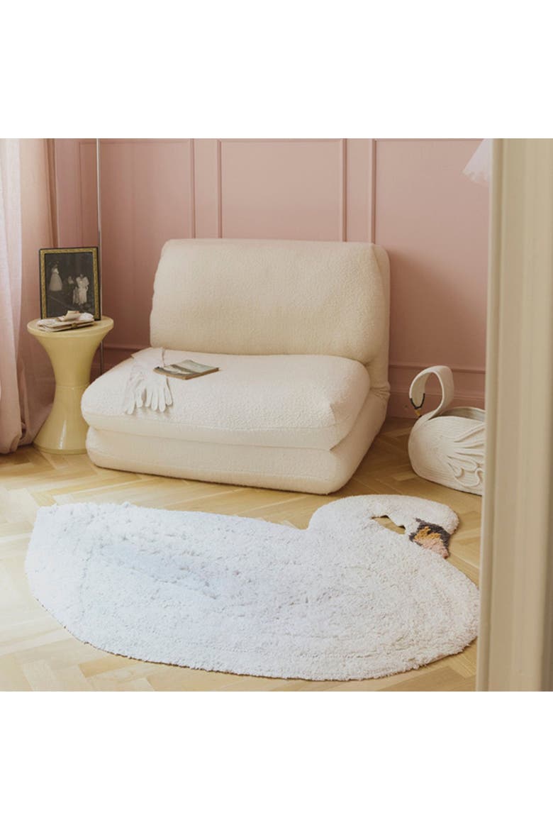 Washable Swan Rug, Alternate, color, Ivory, Natural