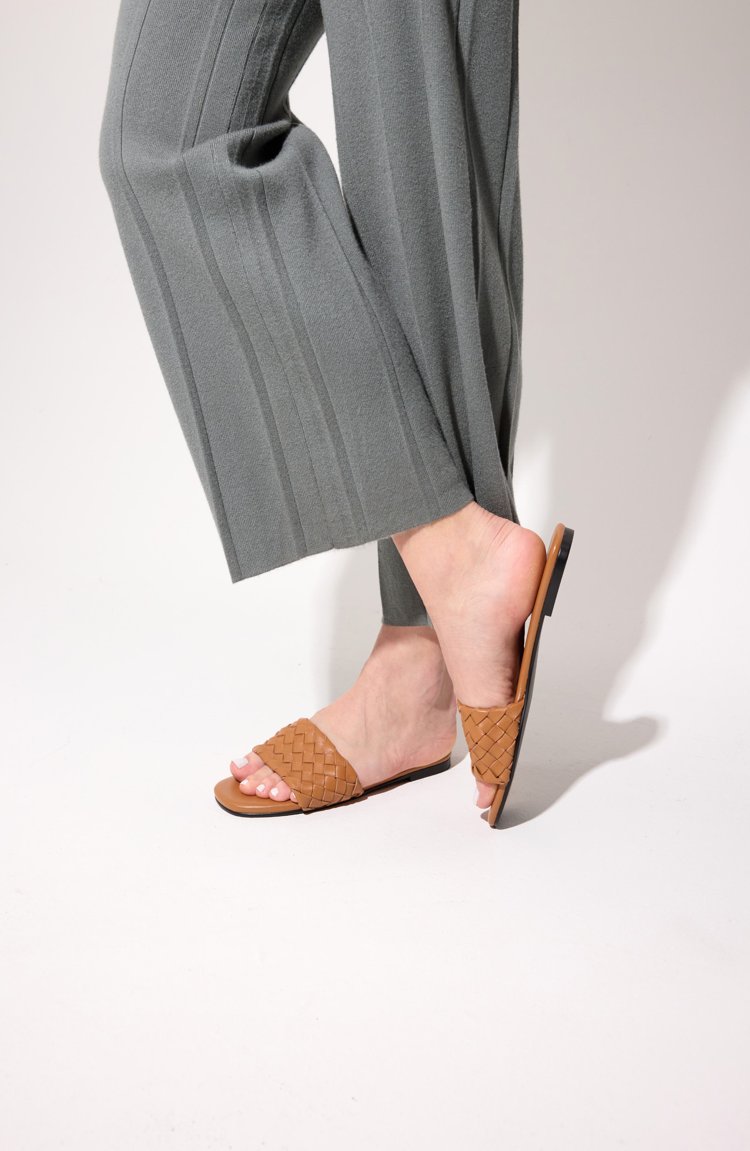 Yosi Samra Nathalie Slide Sandal, Alternate, color, Whiskey
