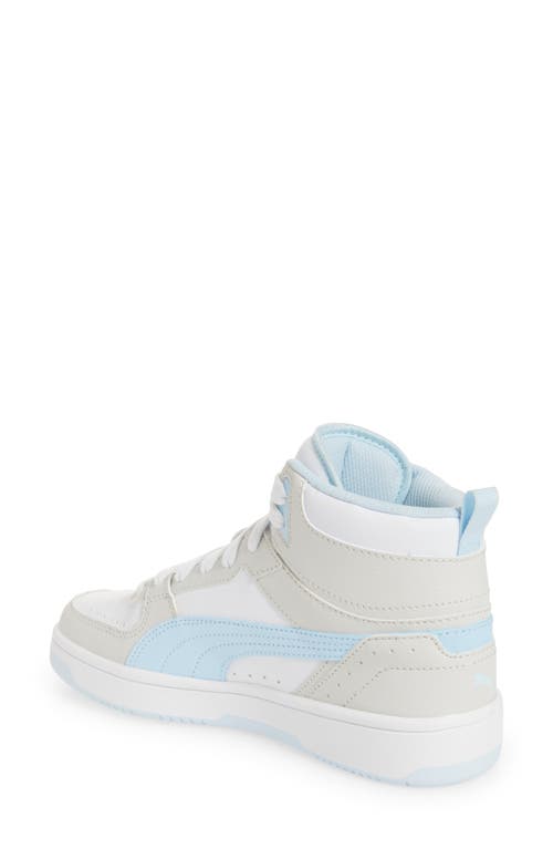 Puma Rebound Joy Sneaker In White-icy Blue-gray