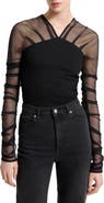 Marcella Lita Mesh & Ponte Top