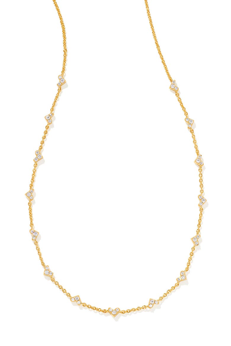 Ari Haven Heart Set of 2 Necklaces, Alternate, color, GOLD WHITE CUBIC ZIRCONIA