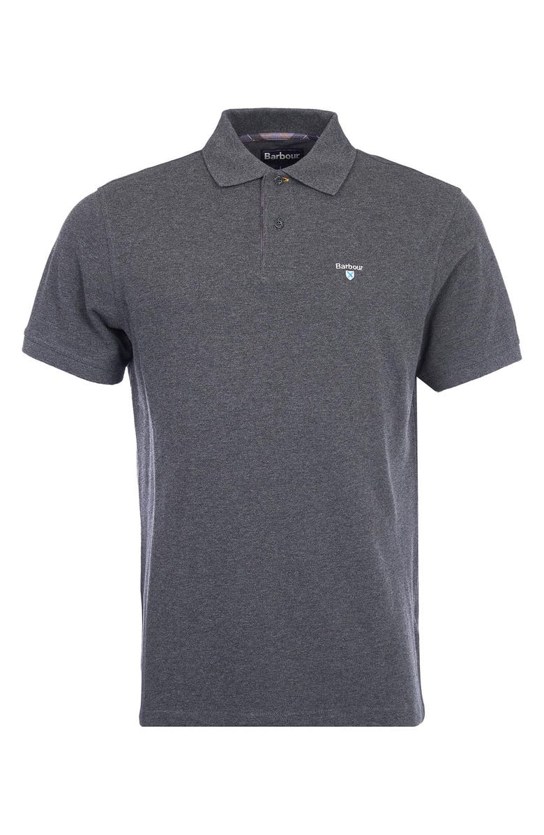 Barbour Regular Fit Tartan Piqué Polo, Alternate, color, Slate Marl