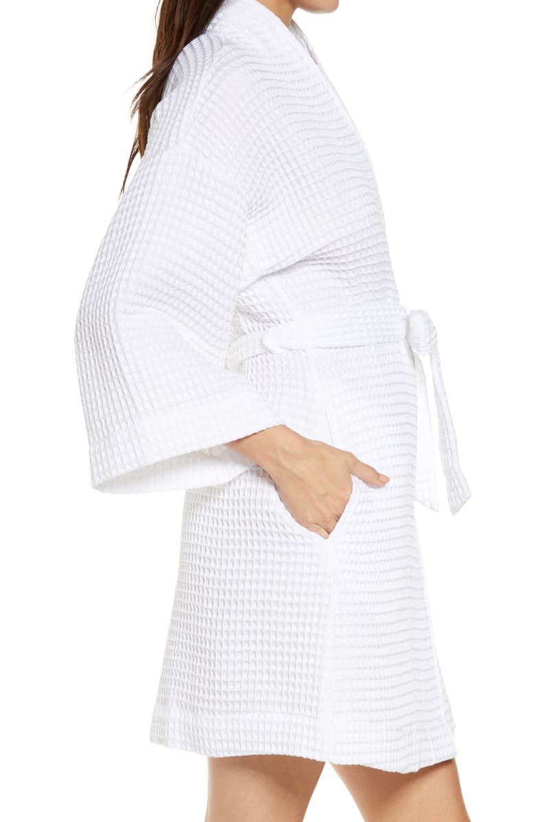 Nordstrom Short Waffle Knit Robe, Alternate, color,