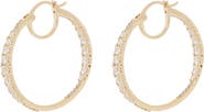 Nadri Liz Cubic Zirconia Inside Out Hoop Earrings