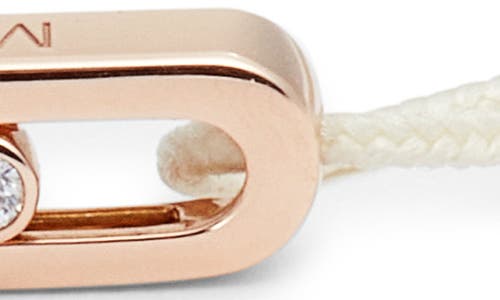 Messika Care Diamond Friendship Bracelet In Pink Gold