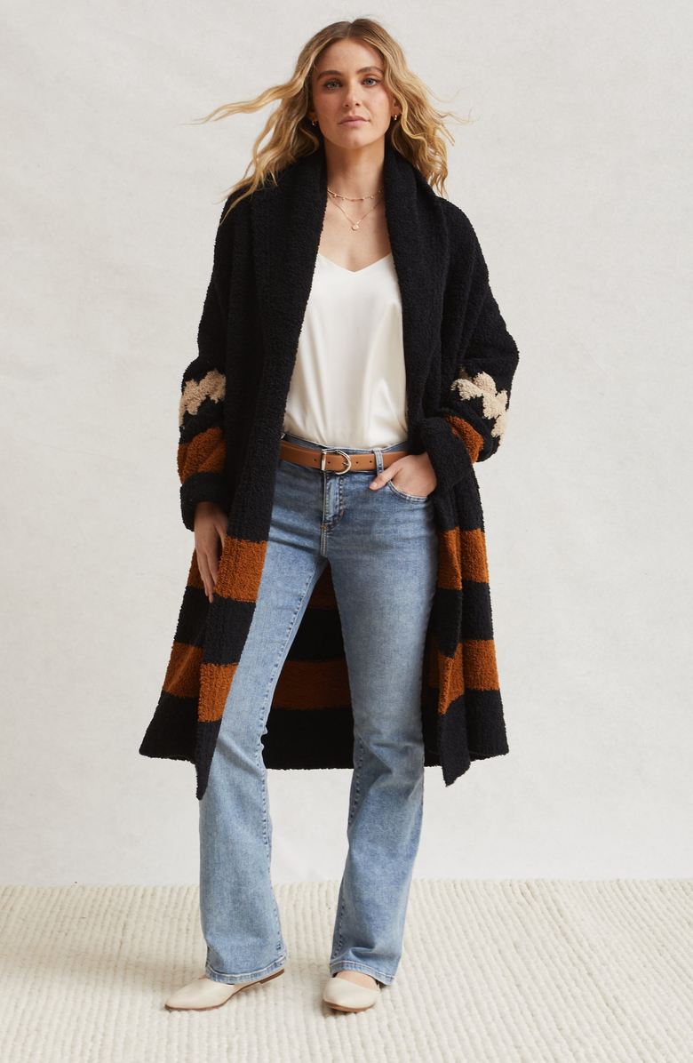 Kashwere Apparel Womens Shawl Collar Coat, Alternate, color,