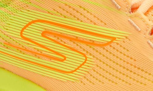 Skechers Go Run Swirl Tech Speed Sneaker In Orange/yellow