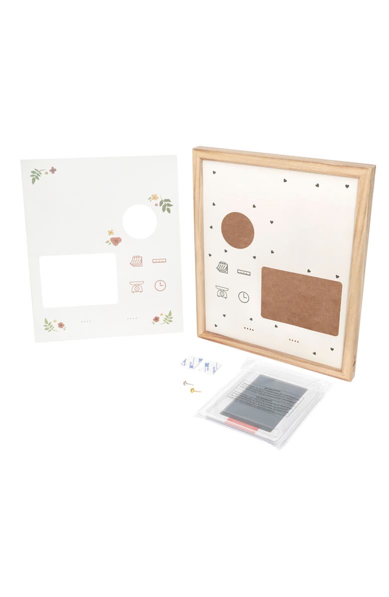 Petit Artichaut Baby Birth Frame Keepsake Kit - Handprint & Footprint Frame | Newborn Gift & Nursery Decor, Alternate, color, Beige