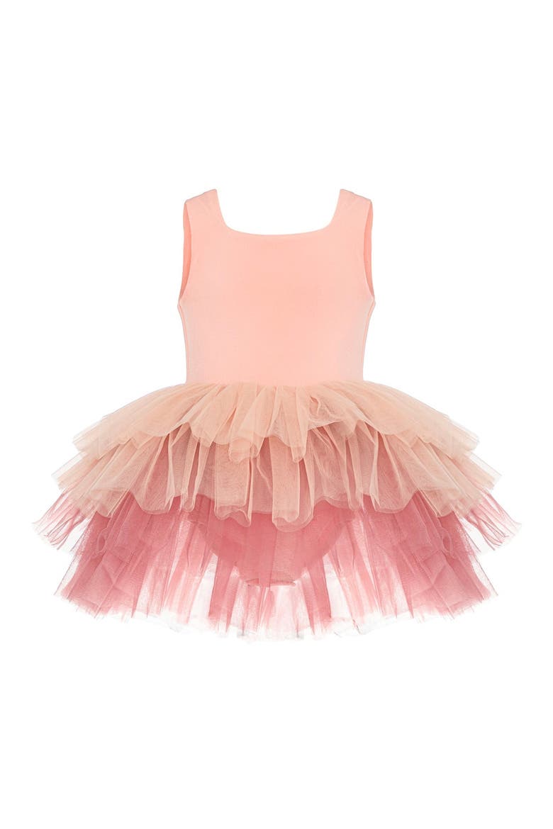 Bloom Sleeveless Fluffy Tutu Dress, Alternate, color, Salmon Bloom