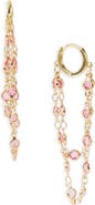 SAACHI Crystal Cascade Hoop Earrings