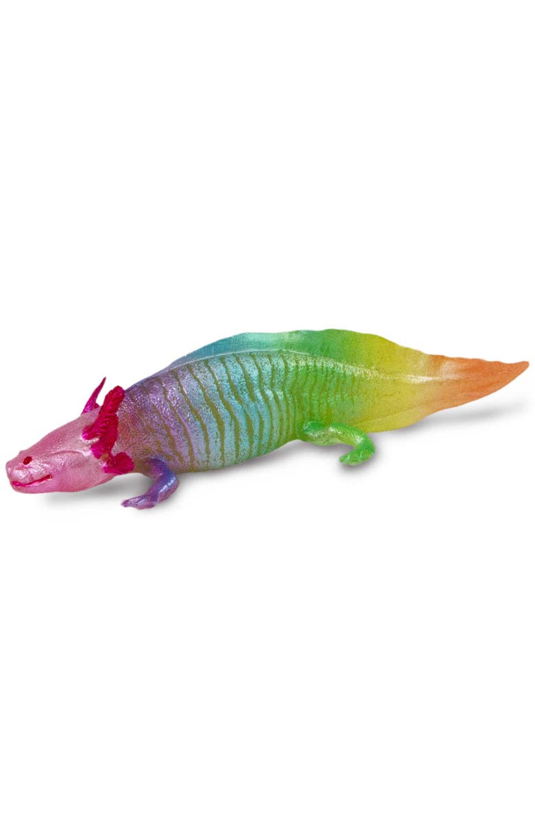 Safari Ltd. Rainbow Axolotl Toy, Alternate, color, NO COLOR