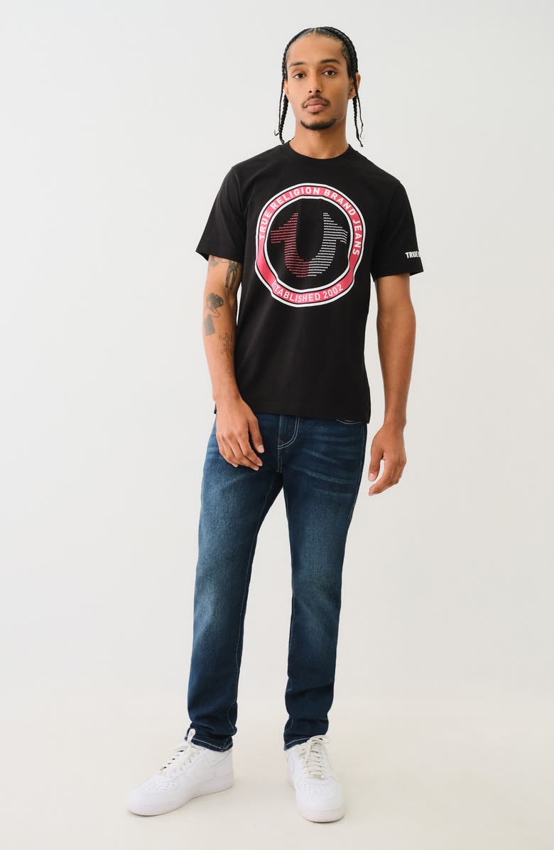 True Religion Strike Rhinestone Logo Graphic T-Shirt, Alternate, color, 