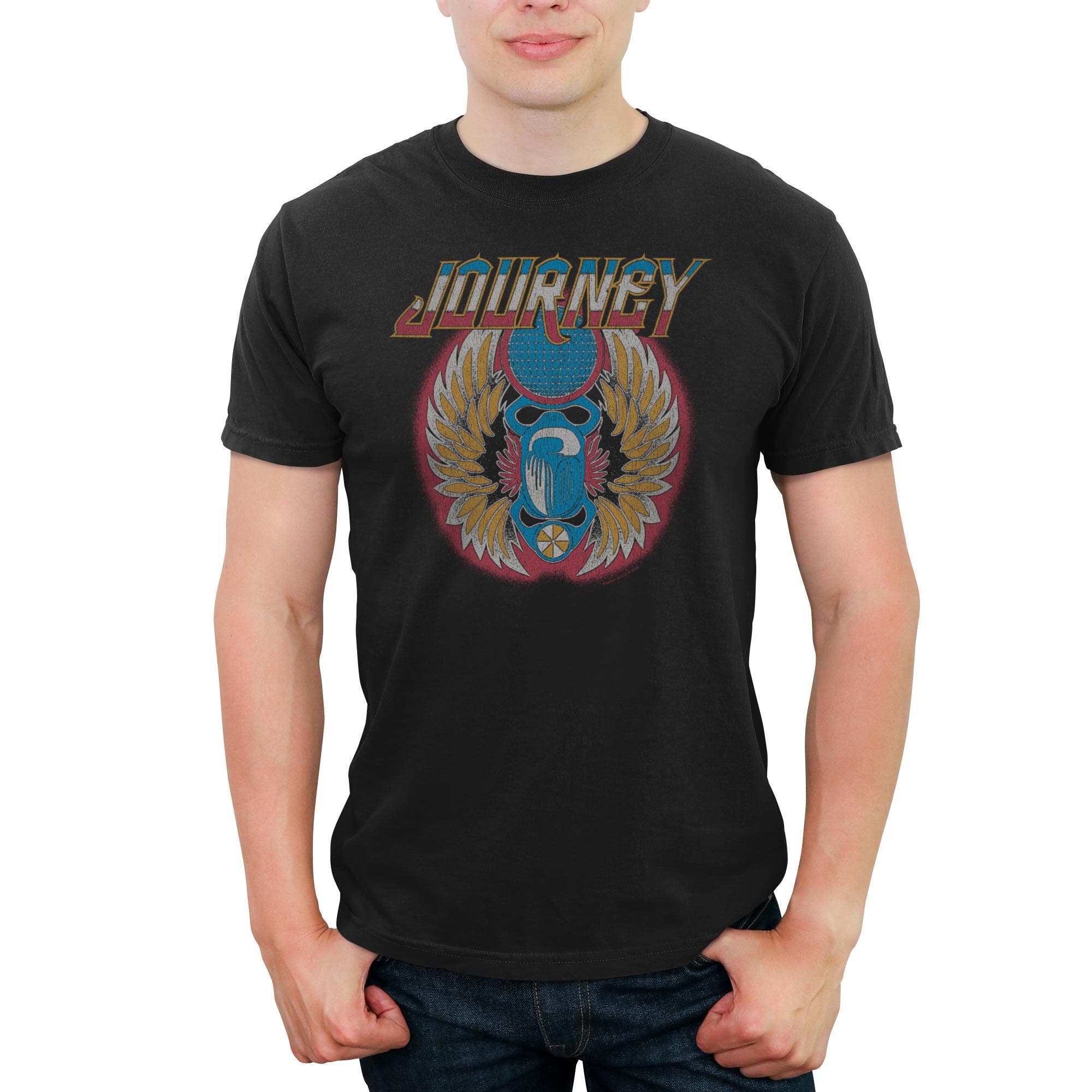 Men's Journey Freedom Symbol  Graphic T-Shirt in Black 