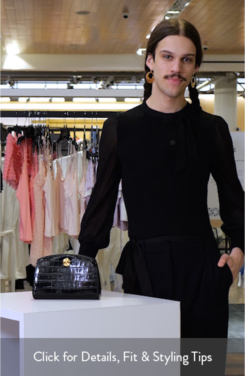 Pushlock Leather Clutch, sales video thumbnail