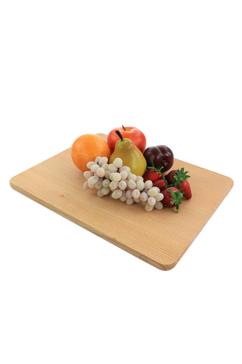 14 x 11 inch Beech Wood Cutting Board, Alternate, color, Brown
