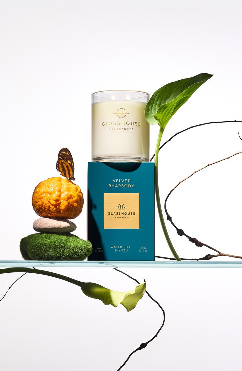 Glasshouse Fragrances Velvet Rhapsody Scented Candle, Alternate, color, Velvet Rhapsody