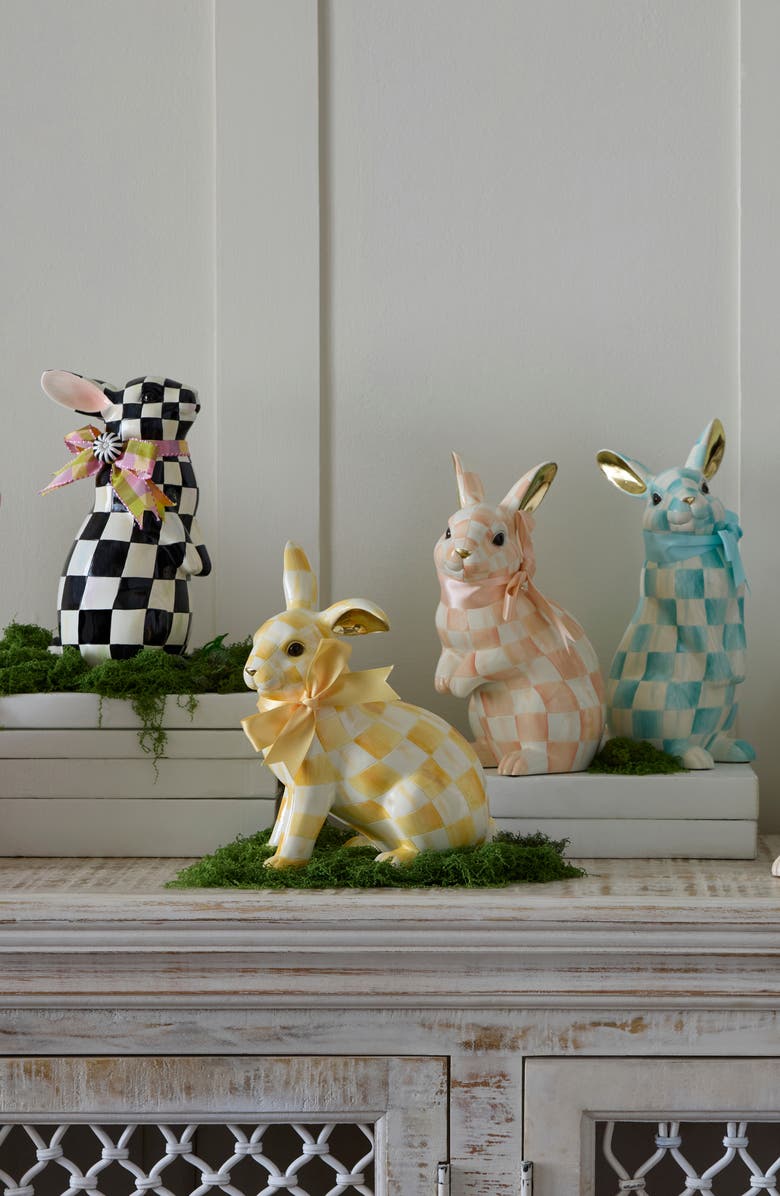 MACKENZIE CHILDS Sunshine Check Buseter Bunner, Alternate, color, Yellow