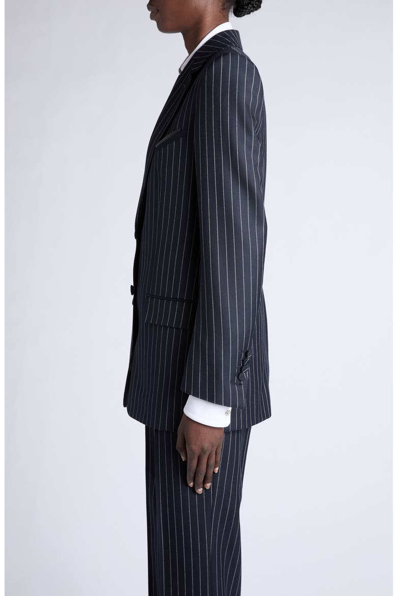 Corded Chalk Stripe Wool Western Jacket, Alternate, color, COMBO BLUE