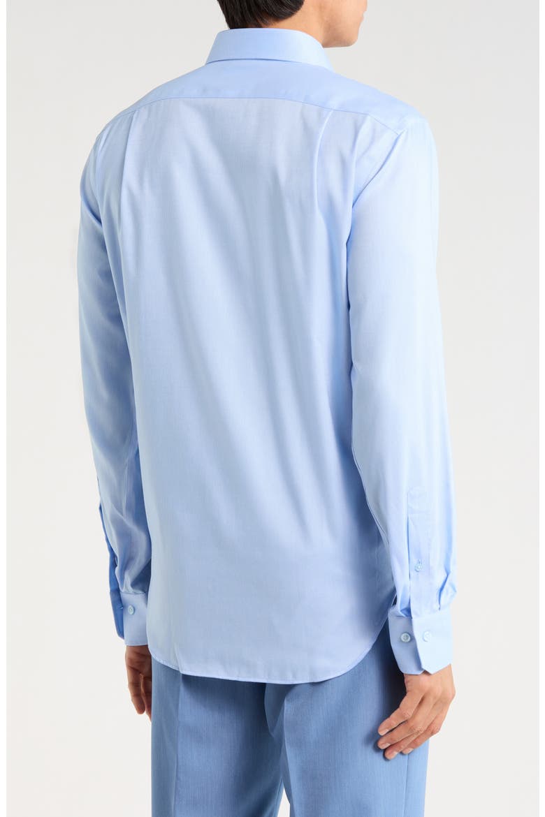 Royal Oxford Trim Fit Dress Shirt, Alternate, color, BLUE
