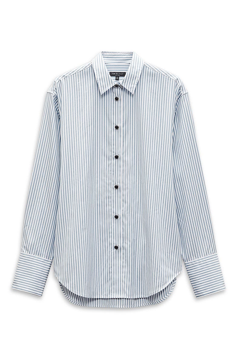 rag & bone Eve Stripe Tie-Back Button-Up Shirt, Alternate, color,