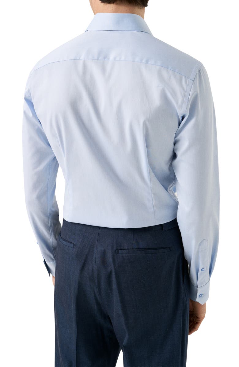 Eton Slim Fit Twill Dress Shirt, Alternate, color, Light Blue