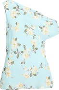 Favorite Daughter The Side Note One-Shoulder Floral Top